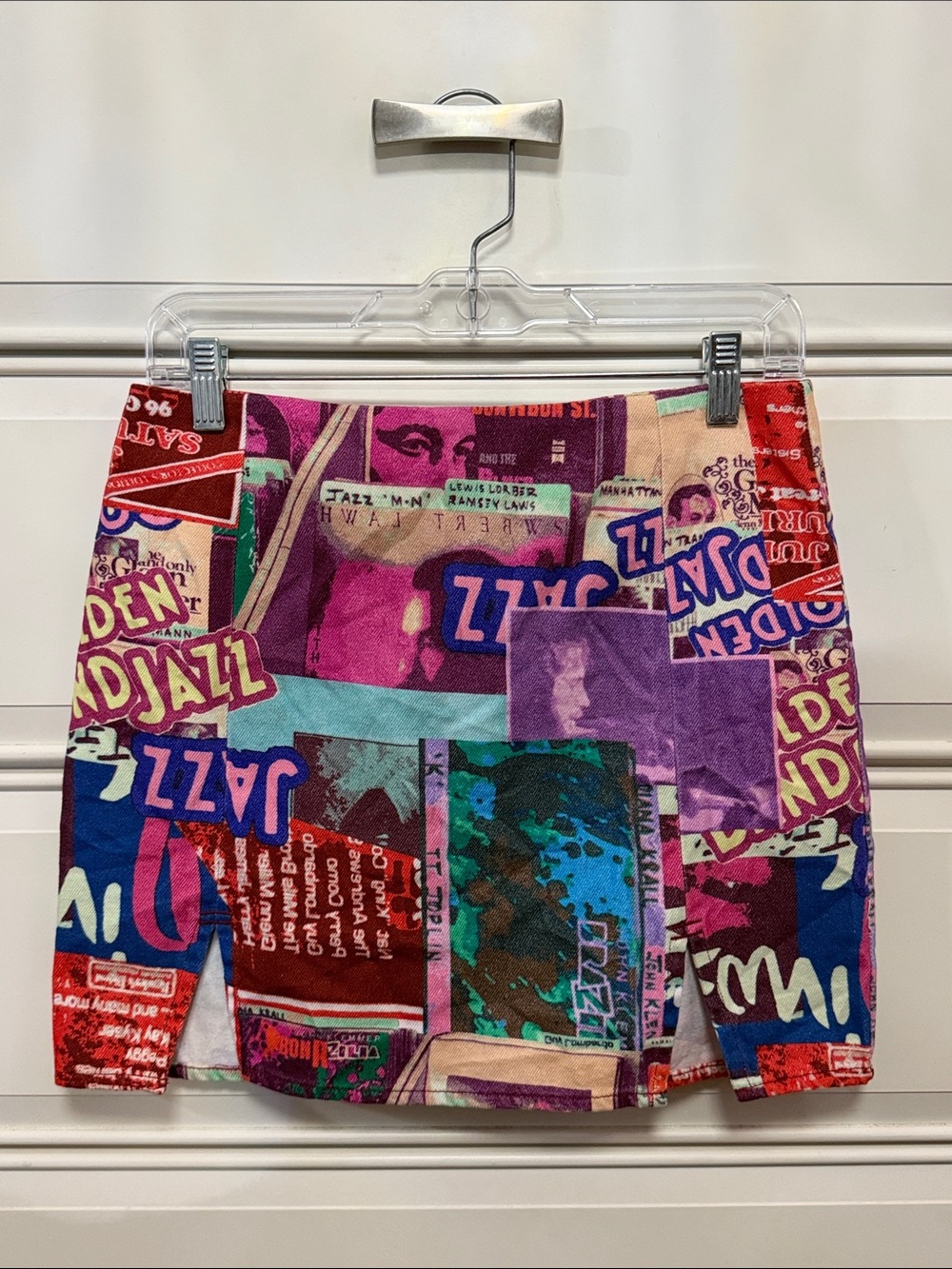 Nasty Gal Multicolor Graphic Mini Skirt